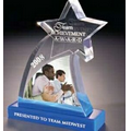 Acrylic Shooting Star Embedment Award w/ Base